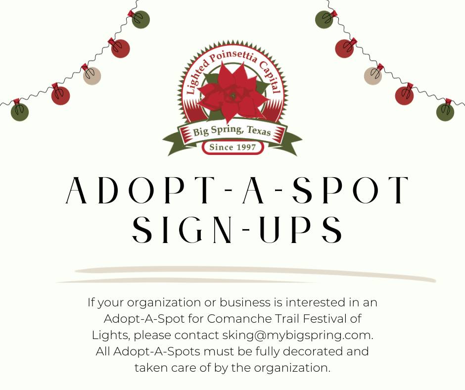 Adopt A Spot Sign Ups